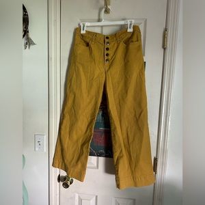 Time and Tru SIZE 8 Mustard Yellow Wide Leg Pants